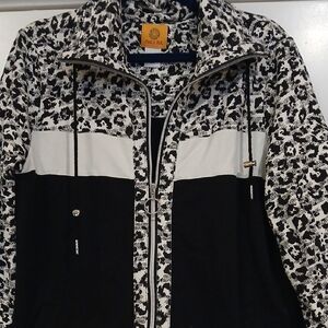 Ruby Rd. Black and White Patterned Jacket